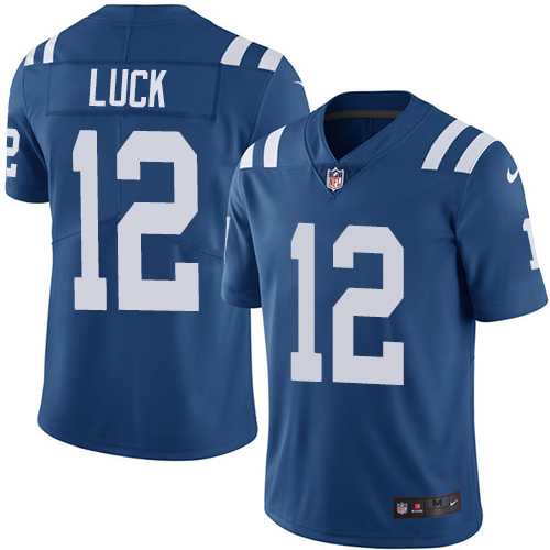 Nike Indianapolis Colts #12 Andrew Luck Royal Blue Team Color NFL Vapor Untouchable Limited Jersey,We sell and wholesale Nike Indianapolis Colts #12 Andrew Luck Royal Blue Team Color NFL Vapor Untouchable Limited Jersey on line form chian!